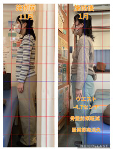 ウエストが-4.7センチ減少した女性